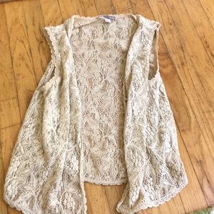 Lacy tank sweater